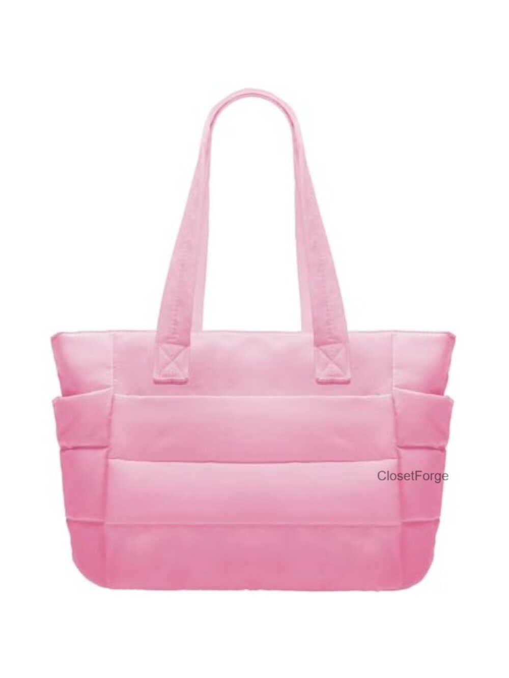 Puffer Tote Bag for Women Lightweight Handbag with Compartments